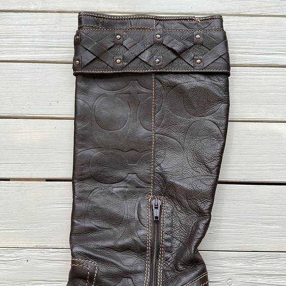 Coach Meadow Boot Brown Leather size 8 - Picture 6 of 8